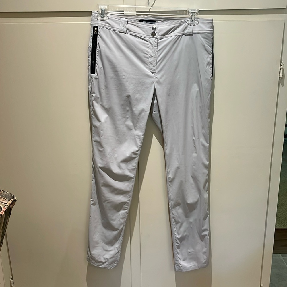 Anatomie large light gray travel pants